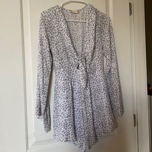 Altar’d State Flowy Leopard Romper